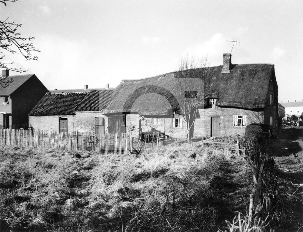 'Cruck Cottage' During Demolition, Glapton Estate, Clifton, Nottingham, 1958