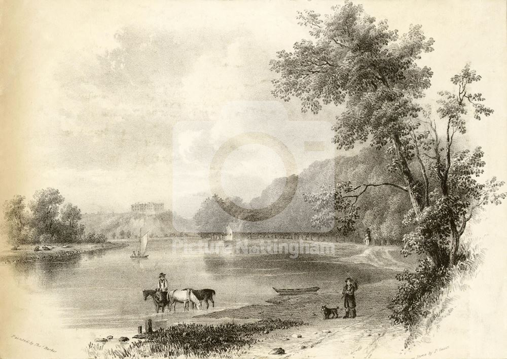 The River Trent at Wilford, c 1820