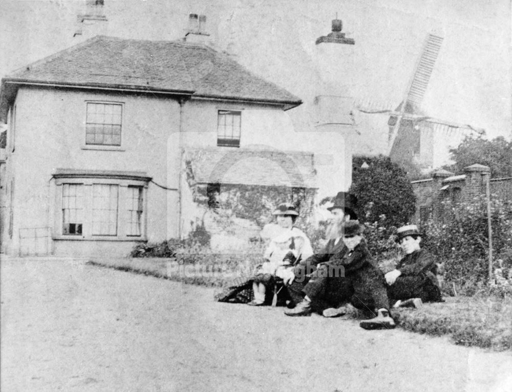 Oaklands Mill, behind the Superintendent of the County Lunatic Asylum's house.