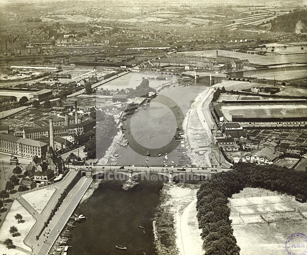 Trent Bridge from the air