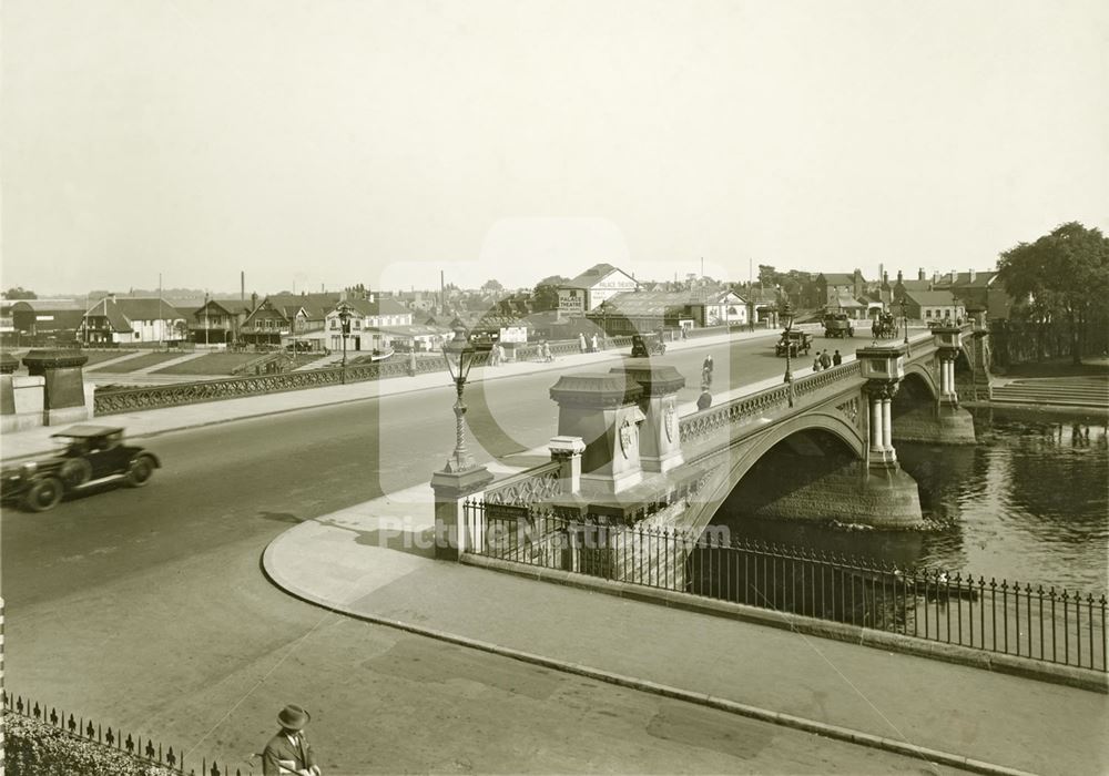 Trent Bridge from the Town Arms, after widening