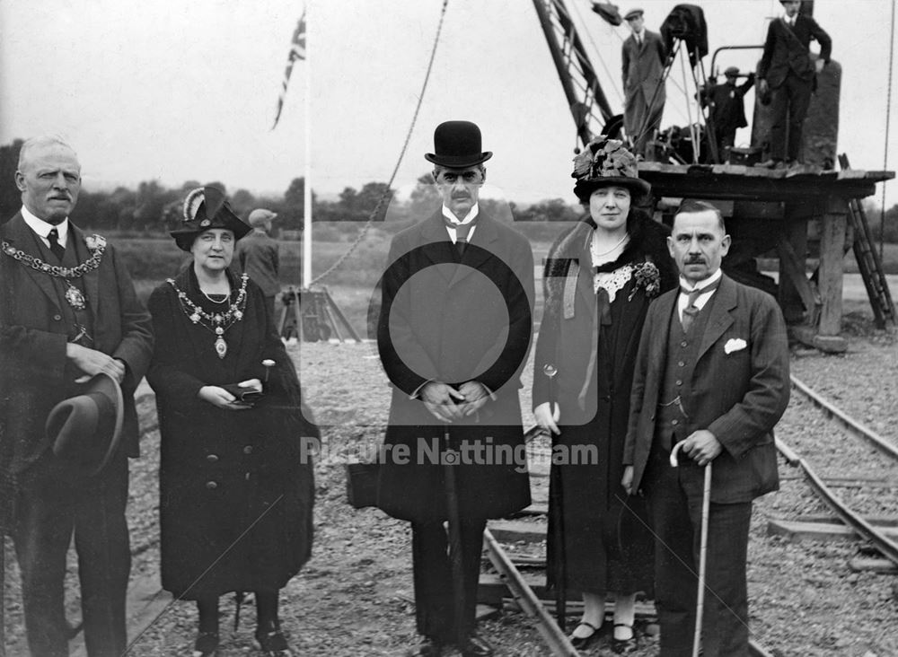 Opening of Hazelford Lock by Neville Chamberlain