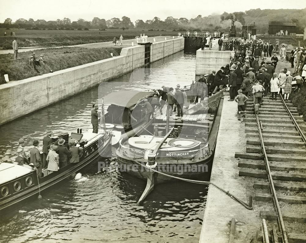 Opening of Hazelford Lock by Neville Chamberlain