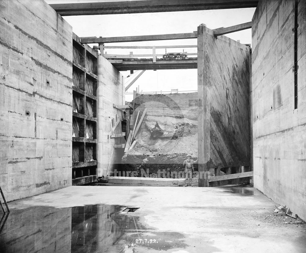 Holme lock under construction