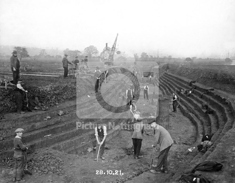 Holme lock under construction