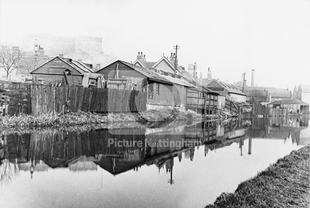 Workshops, sheds and warehouse on the Nottingham Canal