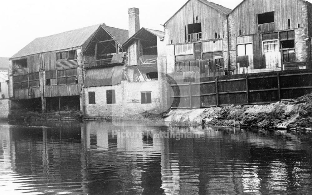 The back of Abraham Plyatt's woodyard on the Nottingham Canal