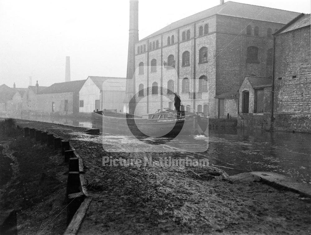 A 'Cafferata and Co' of Newark's barge on the Nottingham Canal