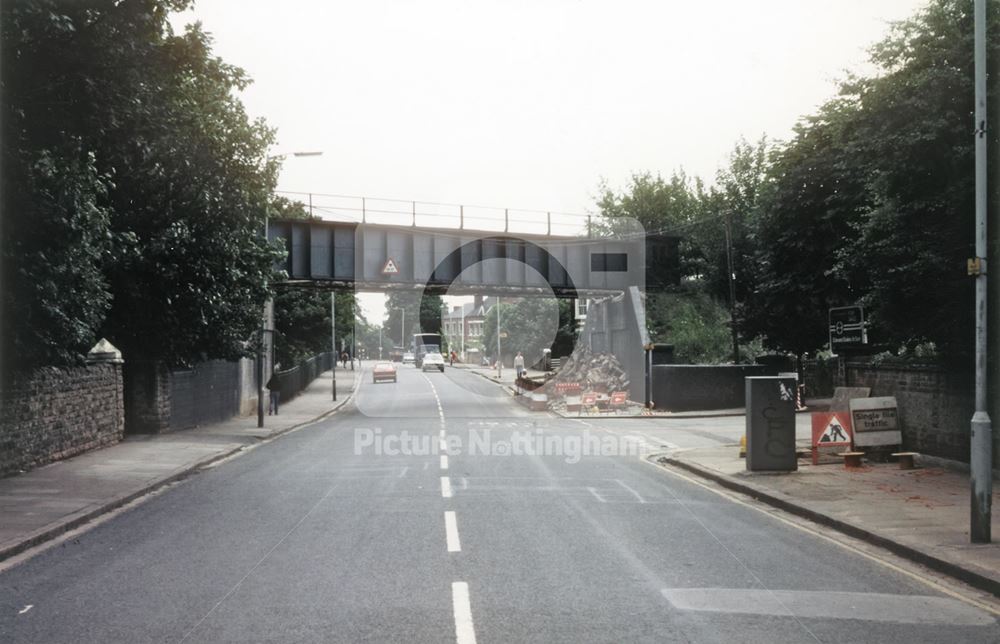 Old LMS Railway Bridge shortly before demolition