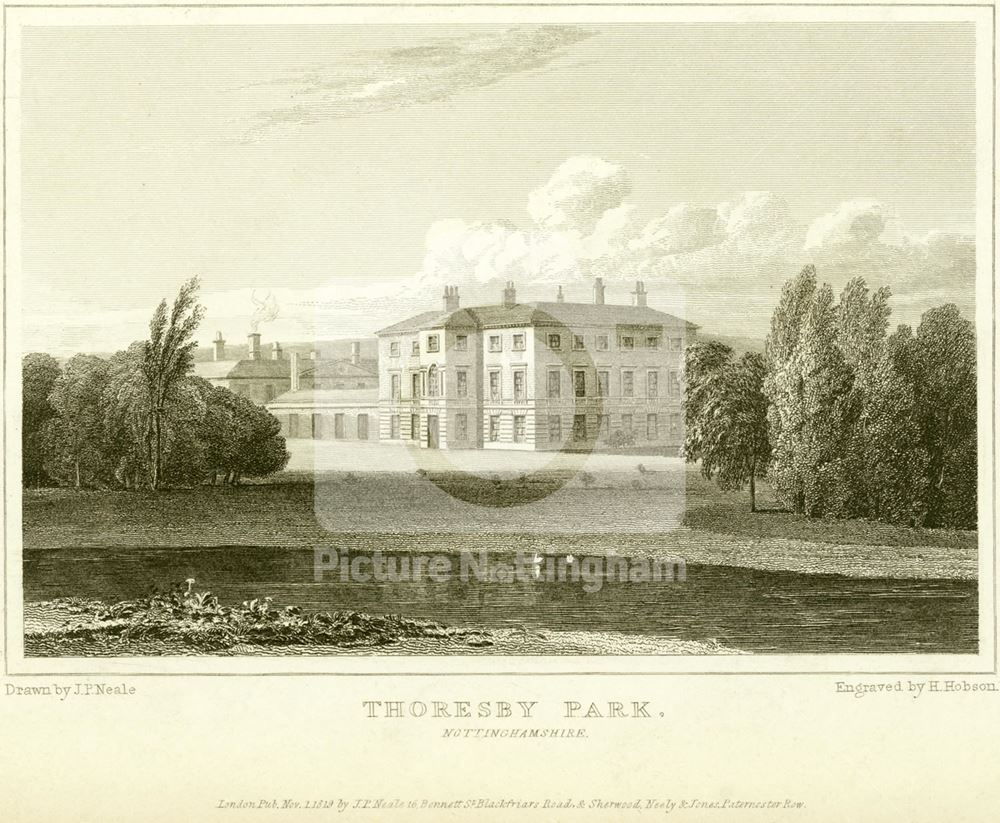 Thoresby Hall, Thoresby Park, Thoresby, 1819