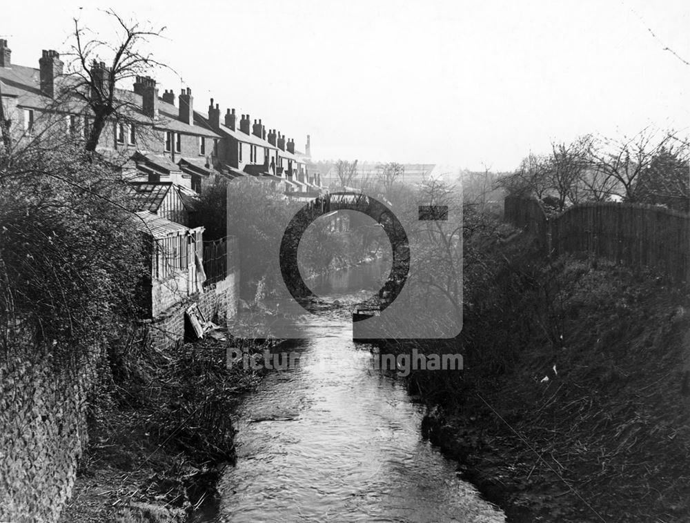 River Leen, Wilkinson Street, Basford, Nottingham, c 1950s-70s