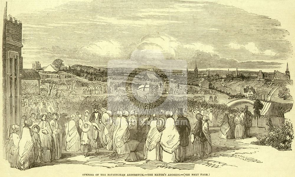 The opening of the Nottingham Arboretum