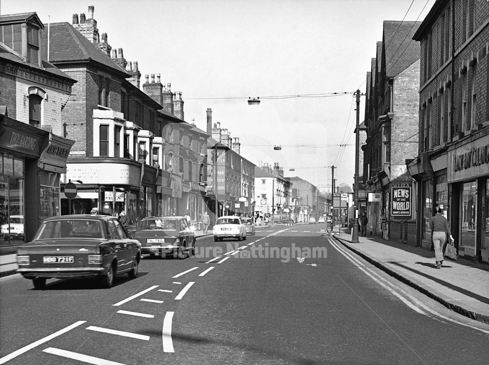 Arkwright Street, looking north towards the city centre