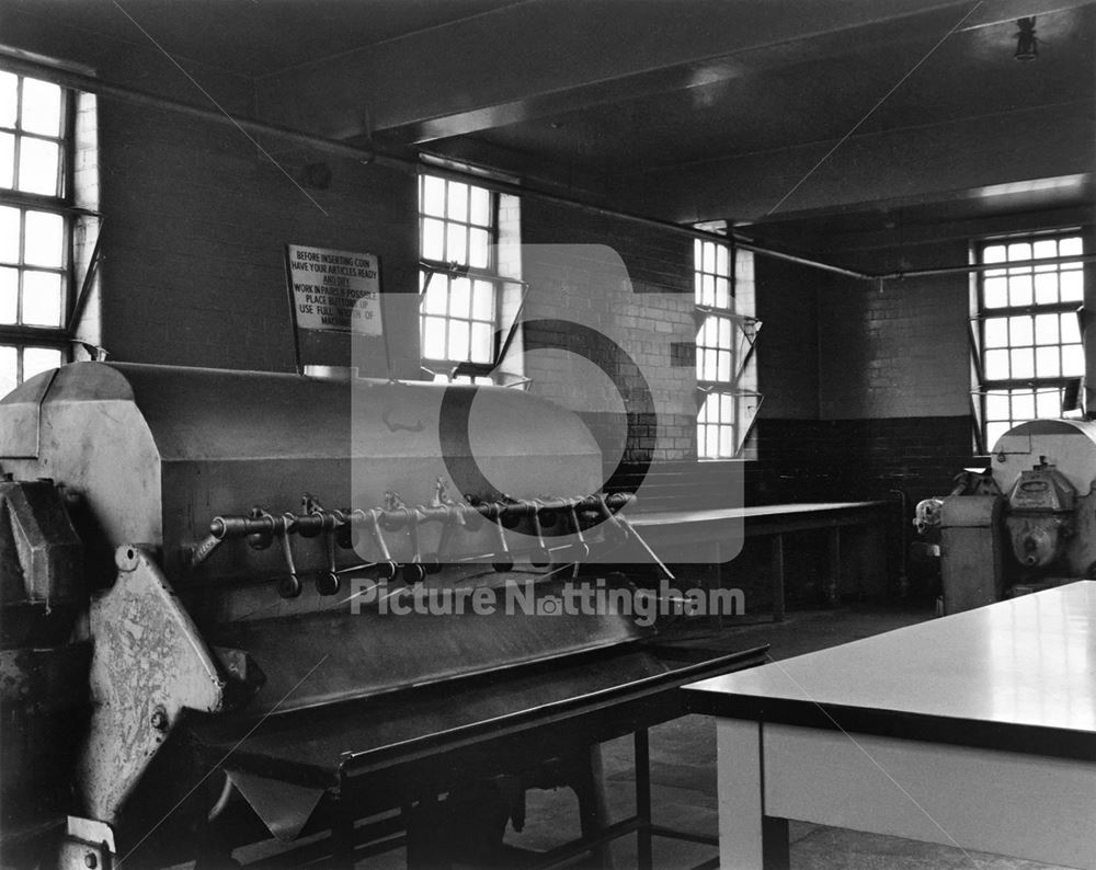 Muskham Street Public Wash House (laundry) - Rotary hot ironing machines