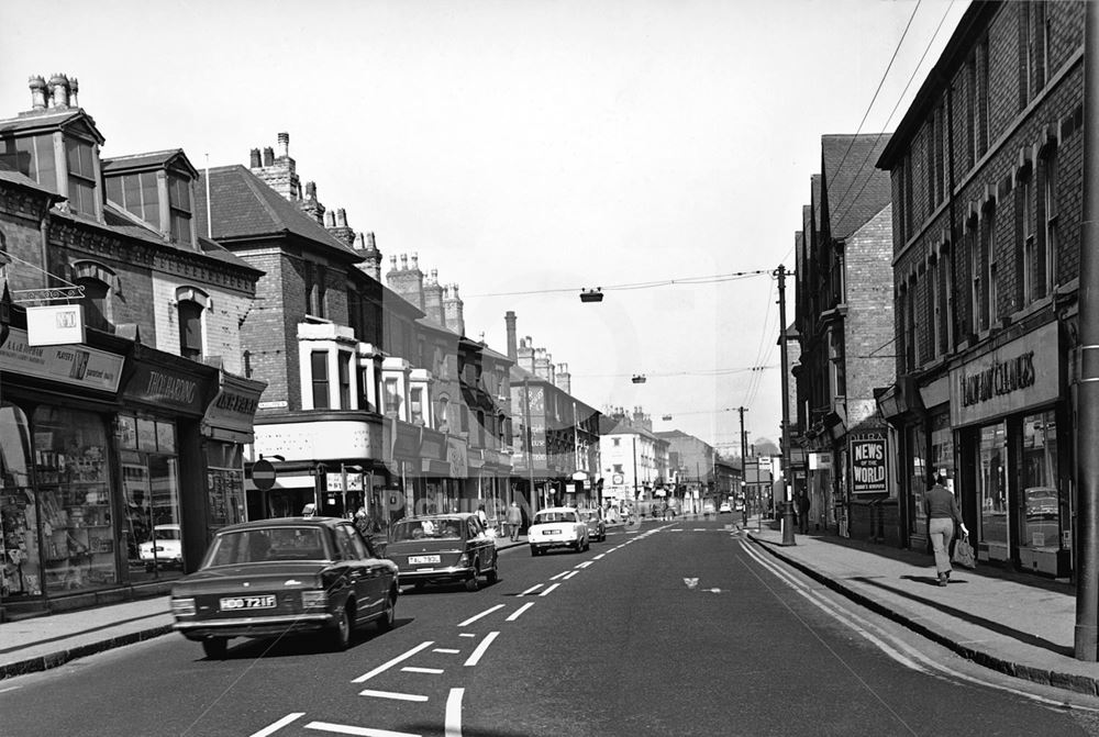 Arkwright Street, looking north towards the city centre