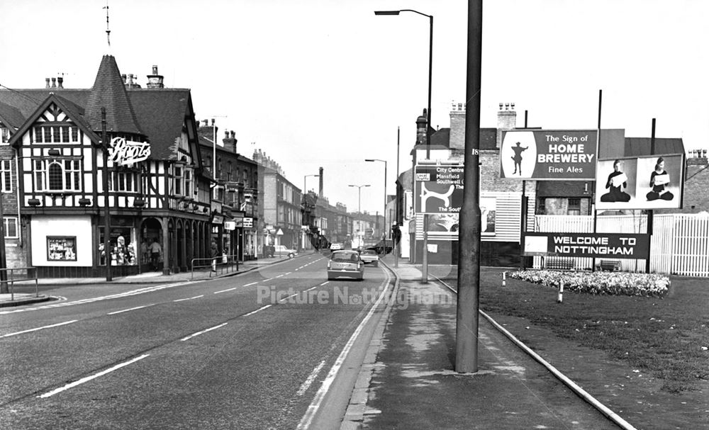 Arkwright Street looking north west