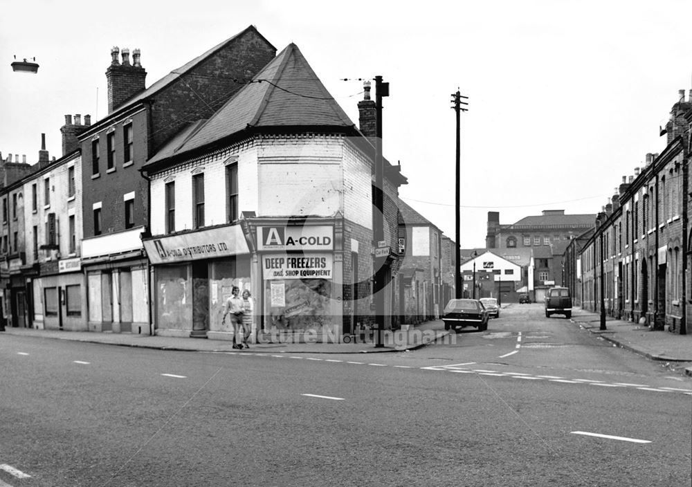 Junction of Arkwright Street and Newthorpe Street