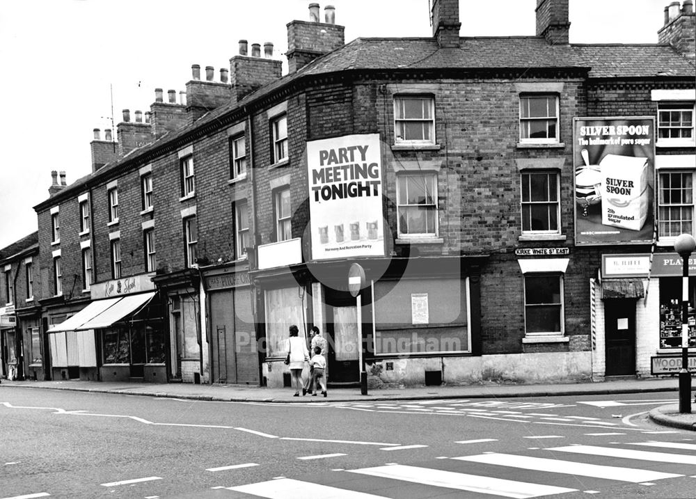 Junction of Arkwright Street and Kirke White Street East