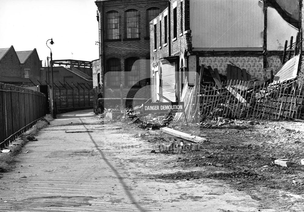 Demolition of domestic premises on Trent Bridge Footway