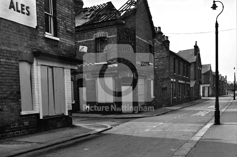 Junction of Pinders House Road and Hartford Street