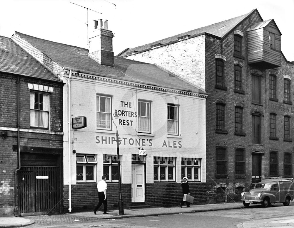 The Porters Rest Public House and the former Bread and Flour Society's Mill