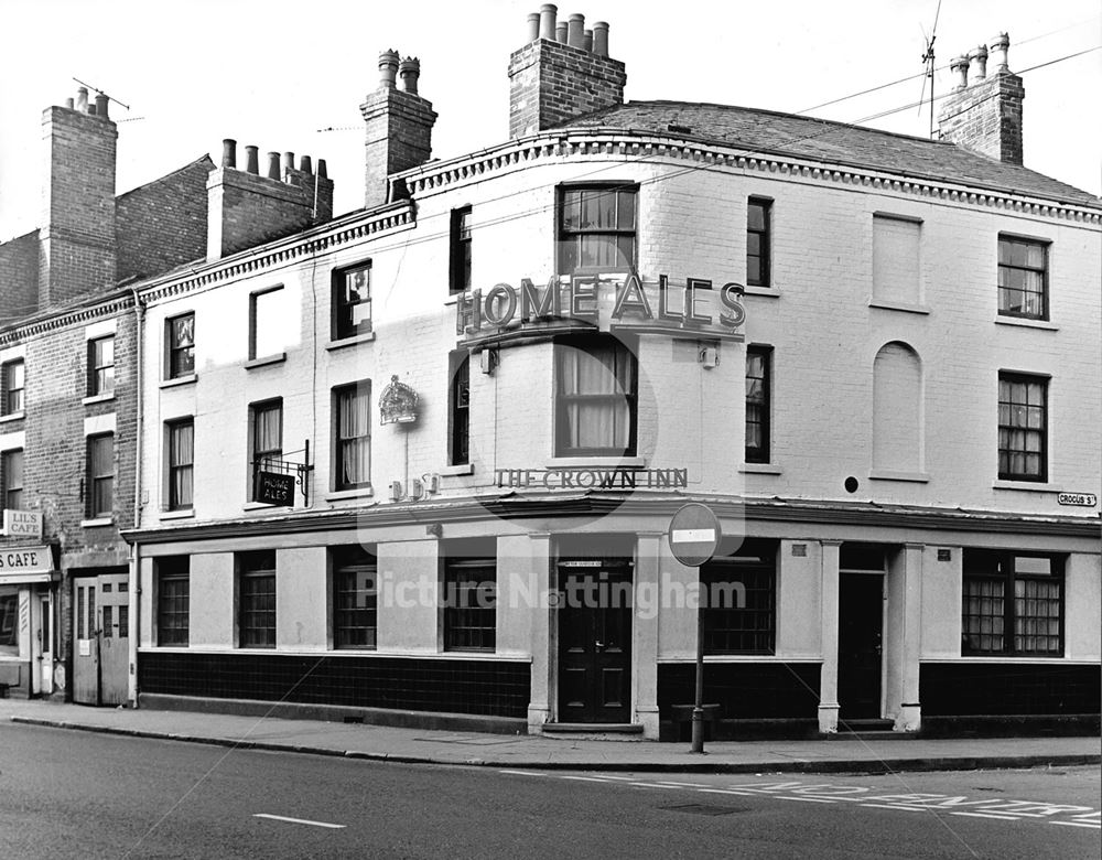 The Crown Inn (one of the few buildings in the old Meadows not to have been demolished)