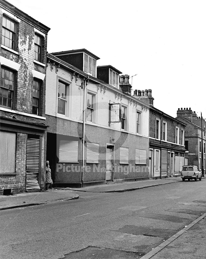 The Rifleman Public House (built 1860) prior to demolition