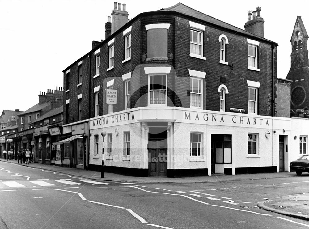 The Magna Carta, corner of Wilford Road and Kirke White Street West