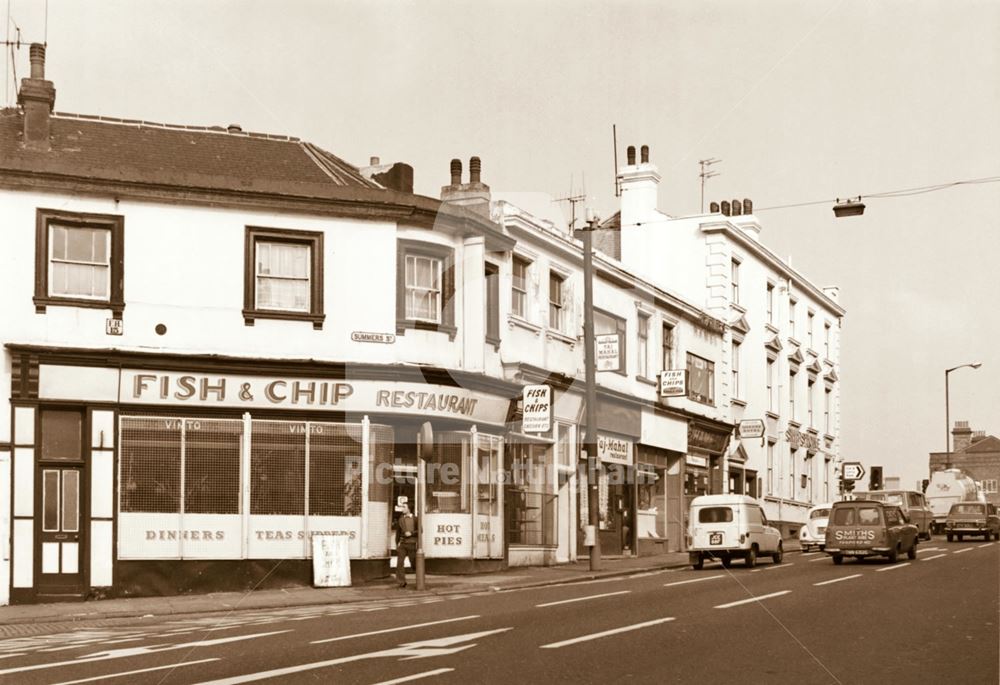 Arkwright Street at it's junction with Summers Street