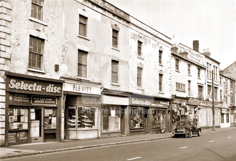 Selecta-disc and Flewitts Bakers shop, Arkwright Street