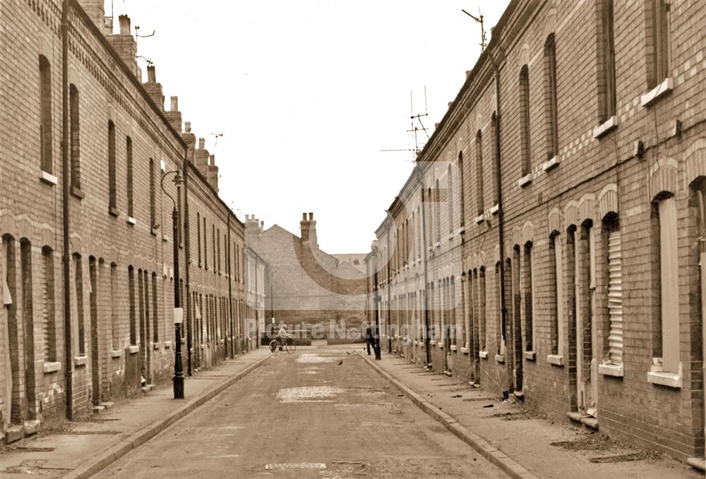 Hartford Street just before demolition, Meadows, 1973