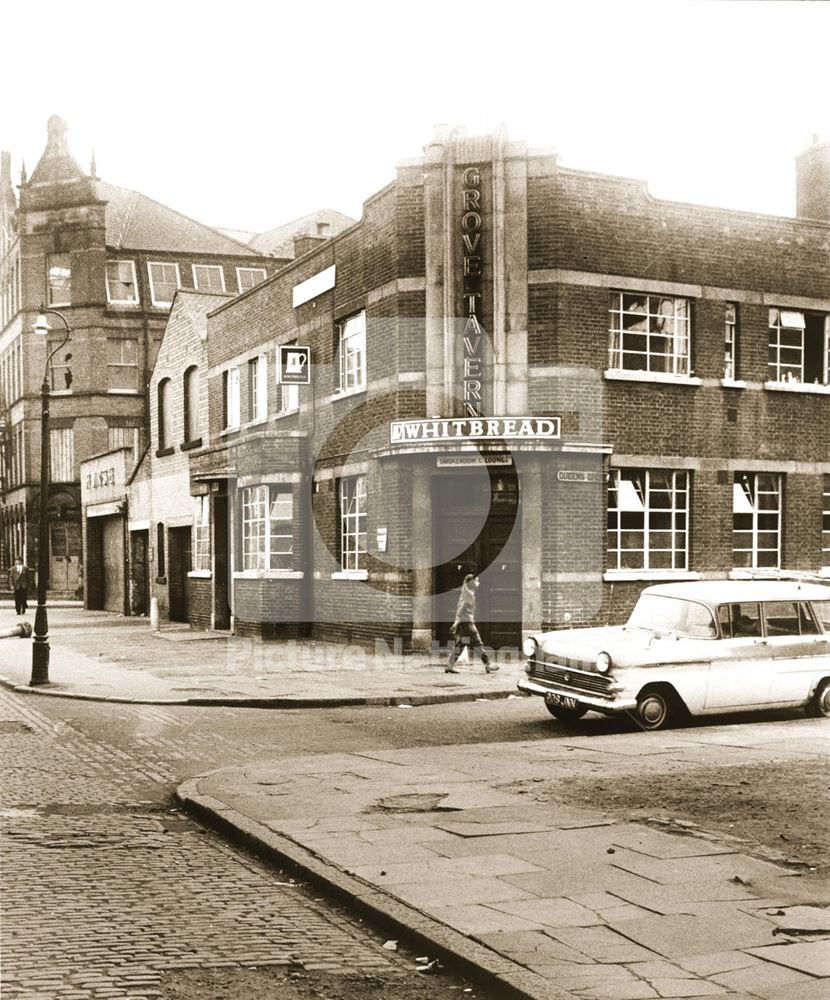 The Grove Tavern, at the junction of Queens Bridge Road and Queens Grove