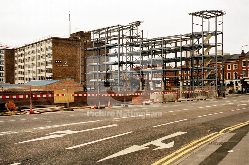 Construction work, Mansfield Road