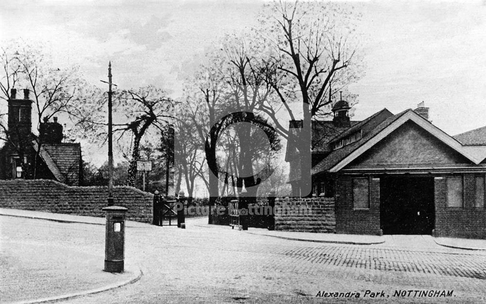 Alexandra Park entrance on Woodborough Road