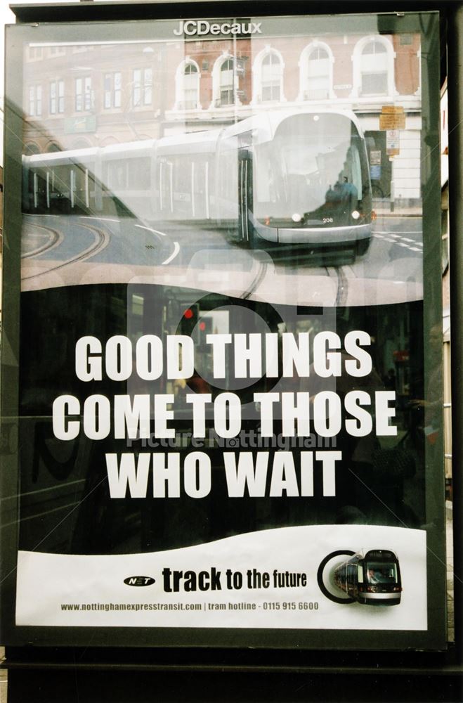 Nottingham Express Transit -advertisement