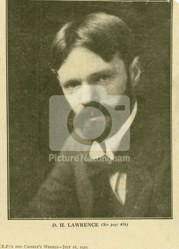 D H Lawrence, Eastwood, c 1915