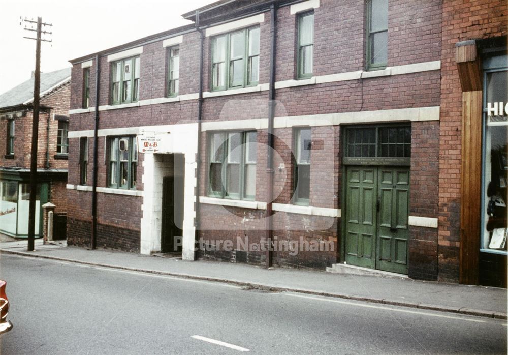 Mechanics Institute, Mansfield Road, Eastwood, 1966