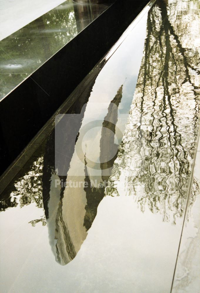 The 'Sky Mirror' outside Nottingham Playhouse