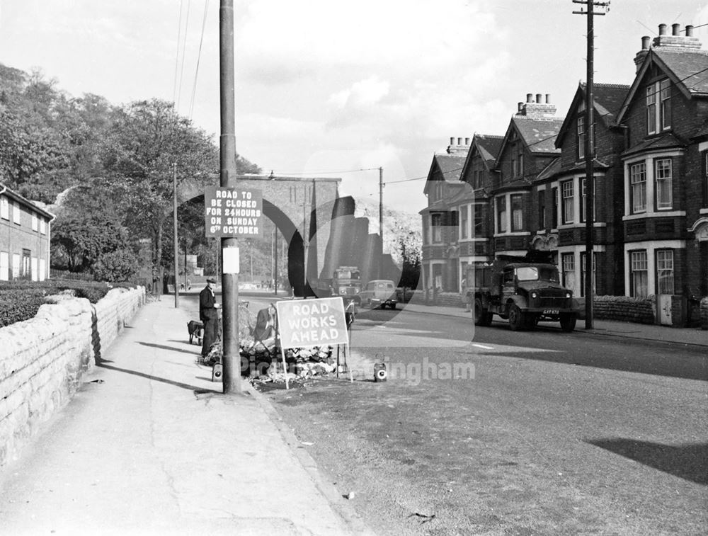 Railway bridge prior to demolition, Colwick Road, Sneinton