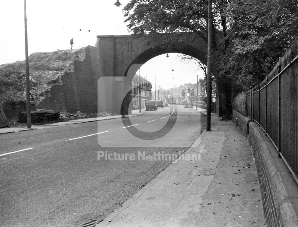 Railway bridge prior to demolition, Colwick Road, Sneinton