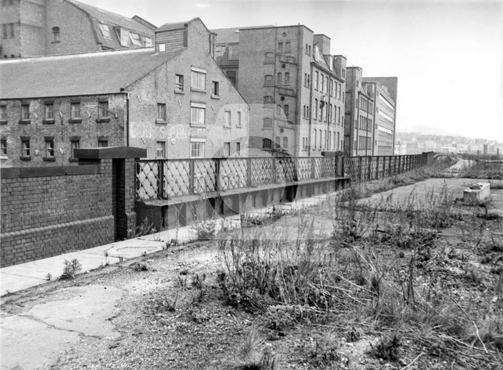 Derelict High Level Station, London Road, Nottingham, 1975