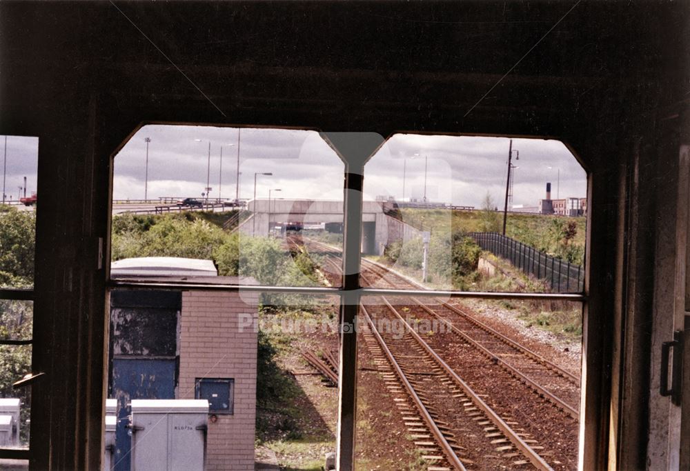 Sneinton Junction signal box -view to west