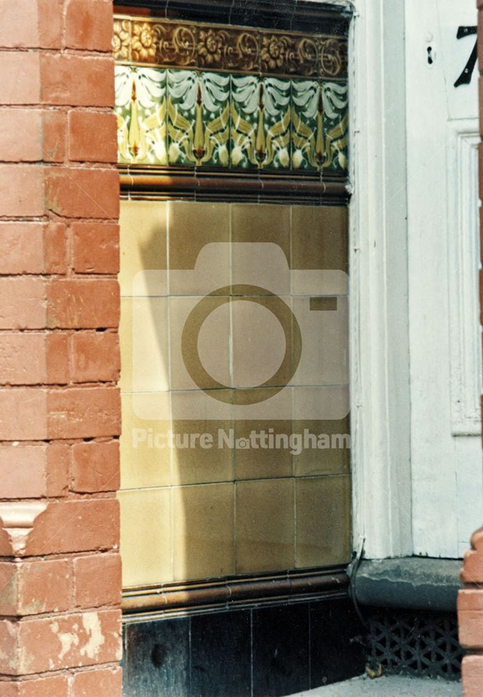 Tiled porch, 74, Sedgley Avenue, Sneinton Dale