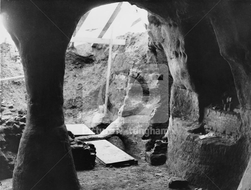 Caves uncovered during the re-development of Broad Marsh