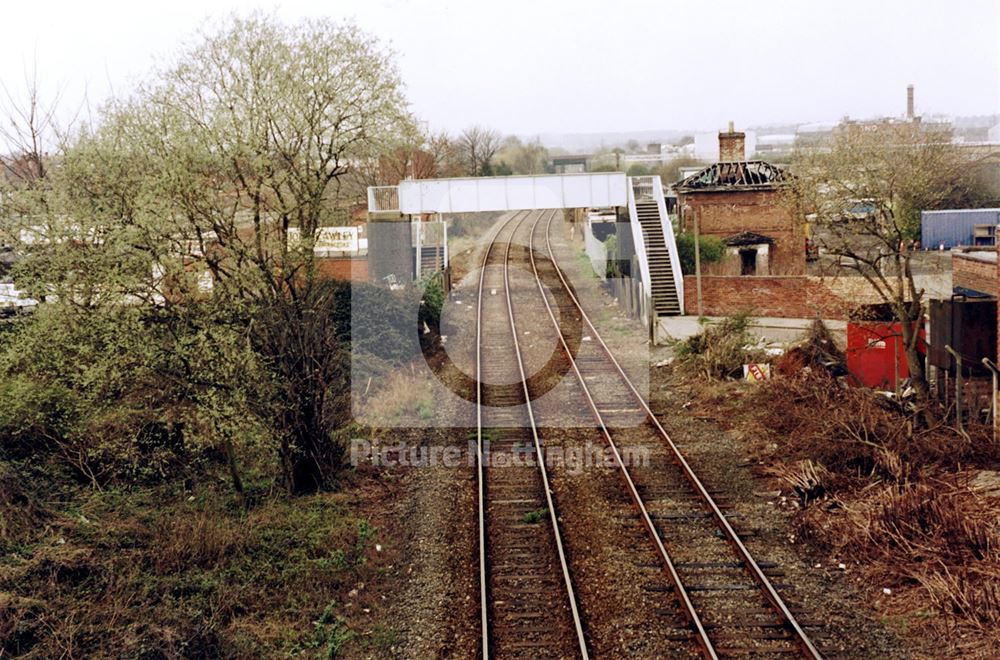 Robin Hood Line - looking north from Bobbers Mill Bridge