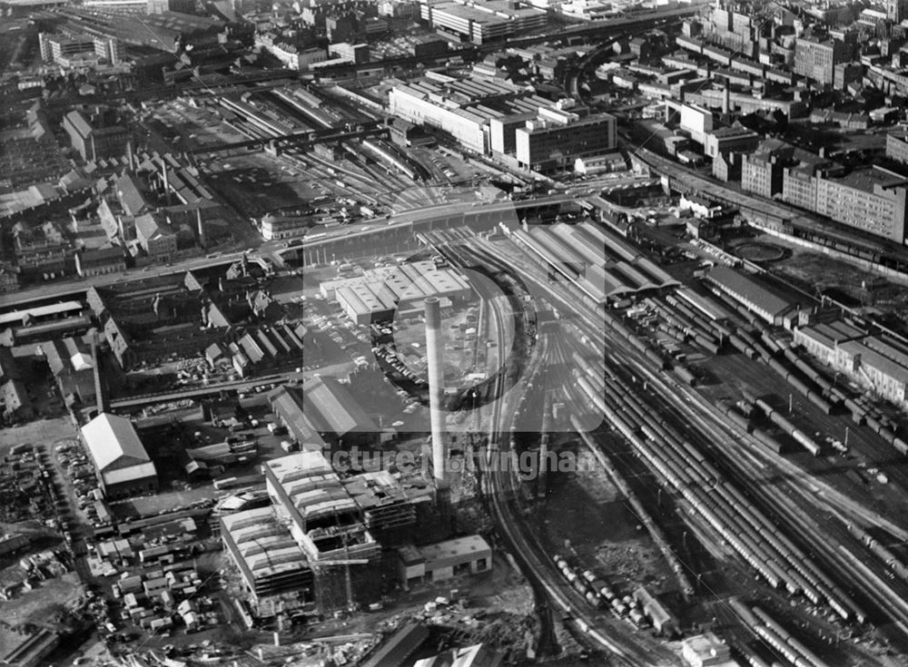 London Road Sidings, looking SW towards Midland Station, during a 1 day strike