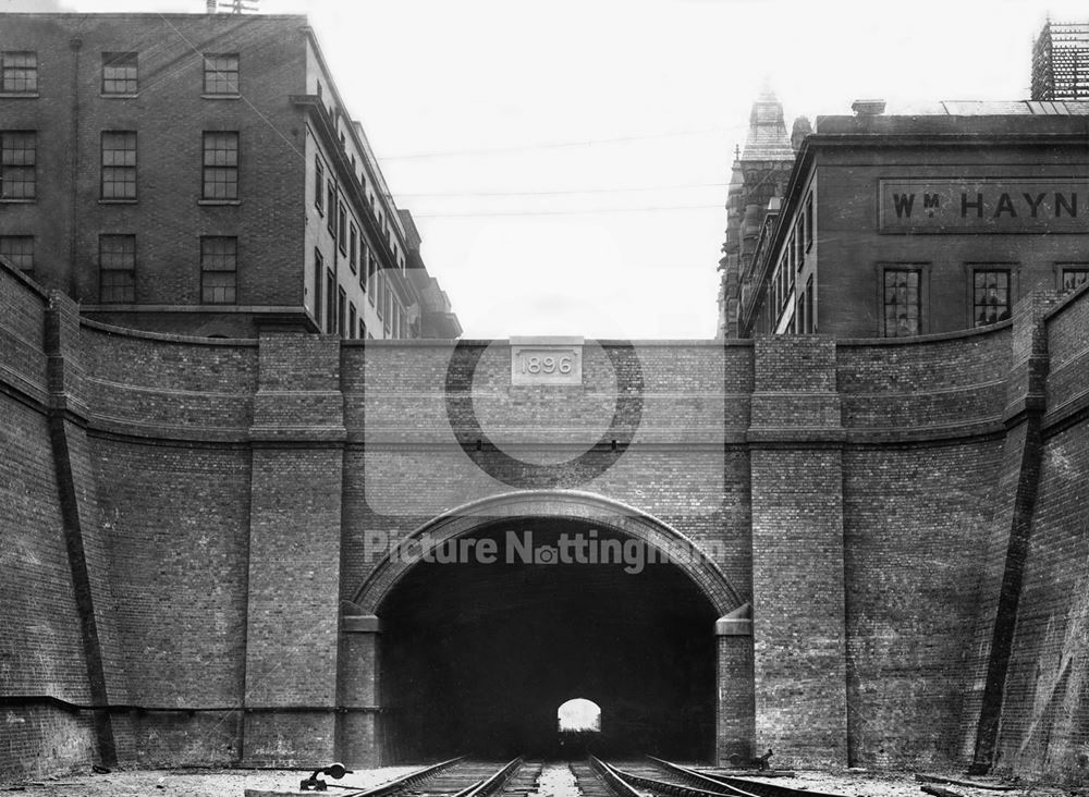 'Victoria Street' Great Central Railway Tunnel from the cutting of Victoria Station, running south u