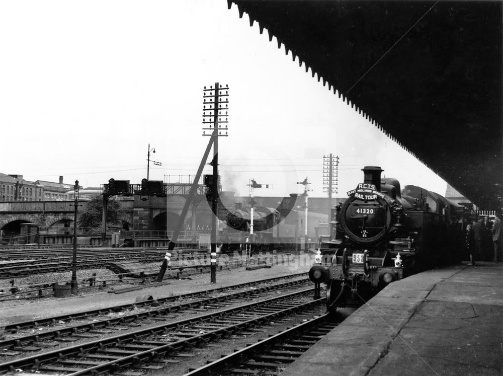 An RCTS (East Midlands Branch) Rail Tour special train (loco no. 41320), at the London Road Low Leve