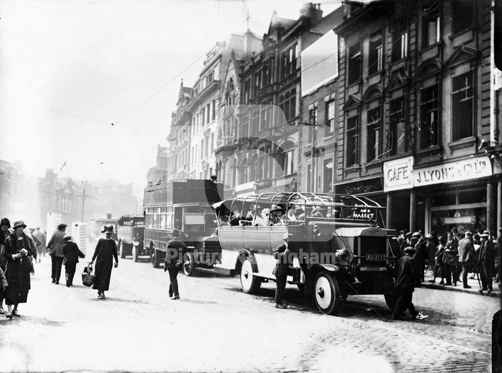 Odd selection of buses used when a fire damaged electricity works