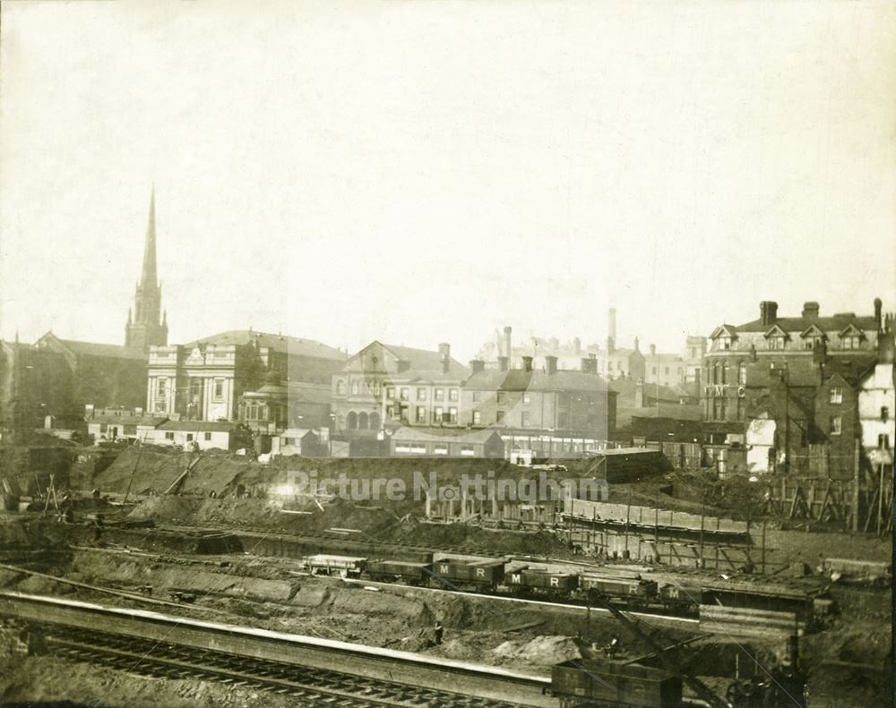 Victoria Station, during construction c 1894-8